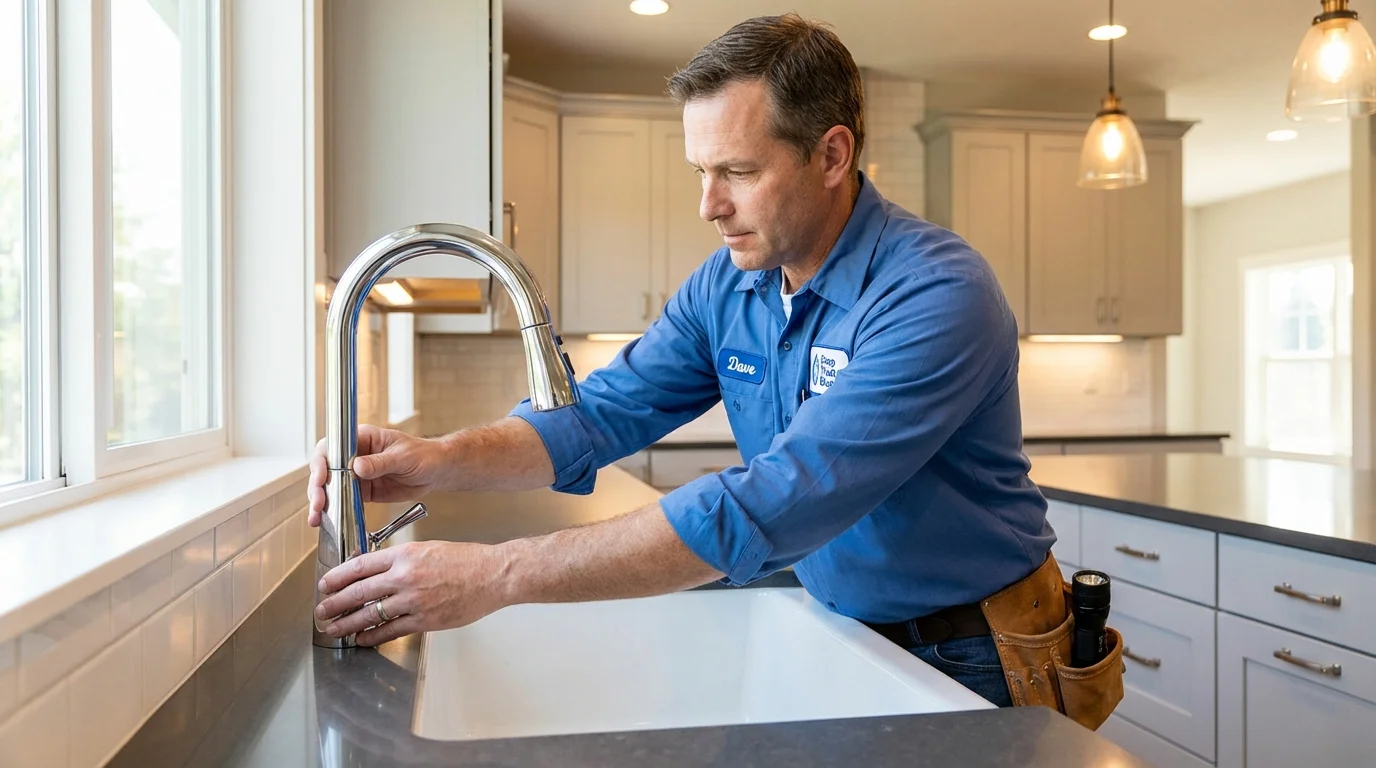 Kitchen faucet installation by Johns Plumbing LLC in Little Neck