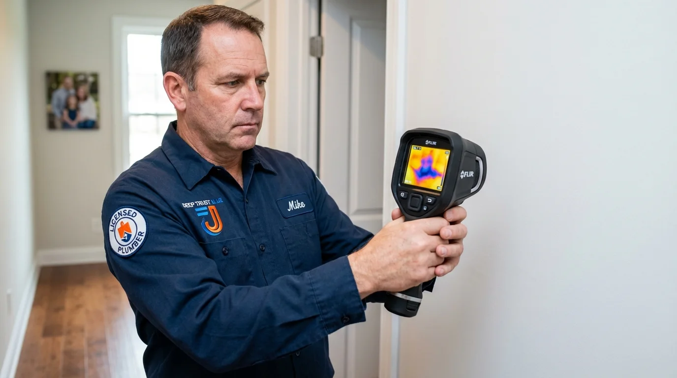 Thermal imaging leak detection by Johns Plumbing LLC in Little Neck